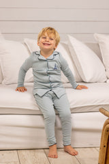 Pouf French Grandpa Pajama - Blue