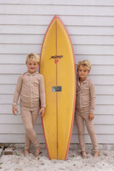 Pouf Ribbed Grandpa Pajama - Cocoa