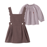 Nou Nelle Pinstripe Shirt and Jumper Set