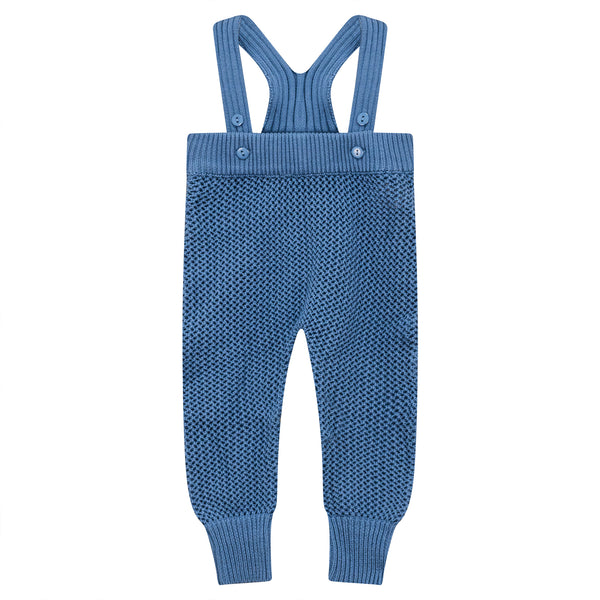 Pompomme Pointelle Overall Blue