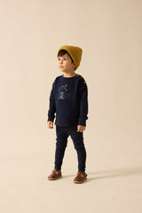 Analogie Sweet Campaign Boys Embroidered Sweatshirt - Navy