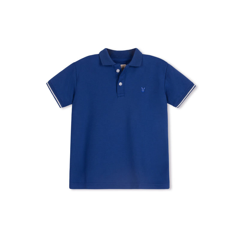 Jack Rabbit Boys Polo - Robin Blue