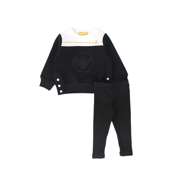 Le Bourdon Color Block Bee Sweatshirt Set