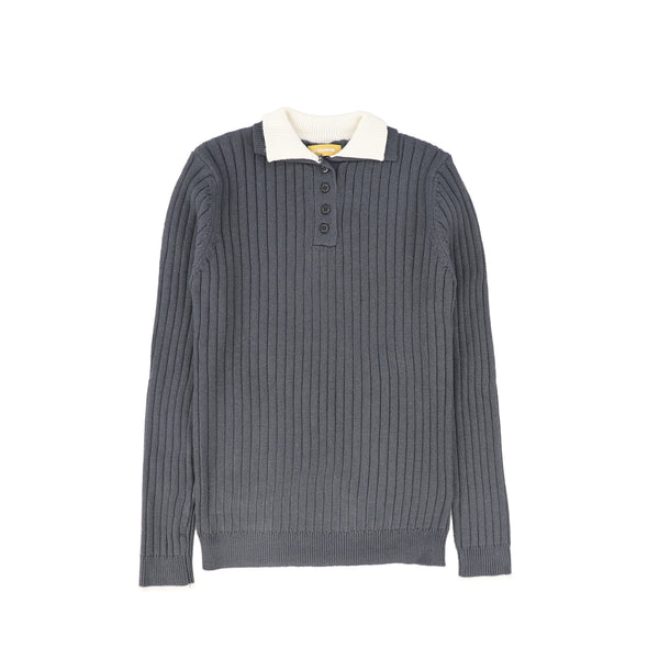 Le Bourdon Wide Ribbed Collar Sweater