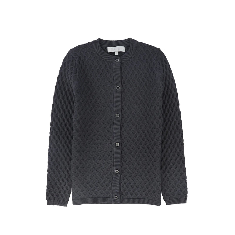 BACE Textured Crochet Knit Cardigan