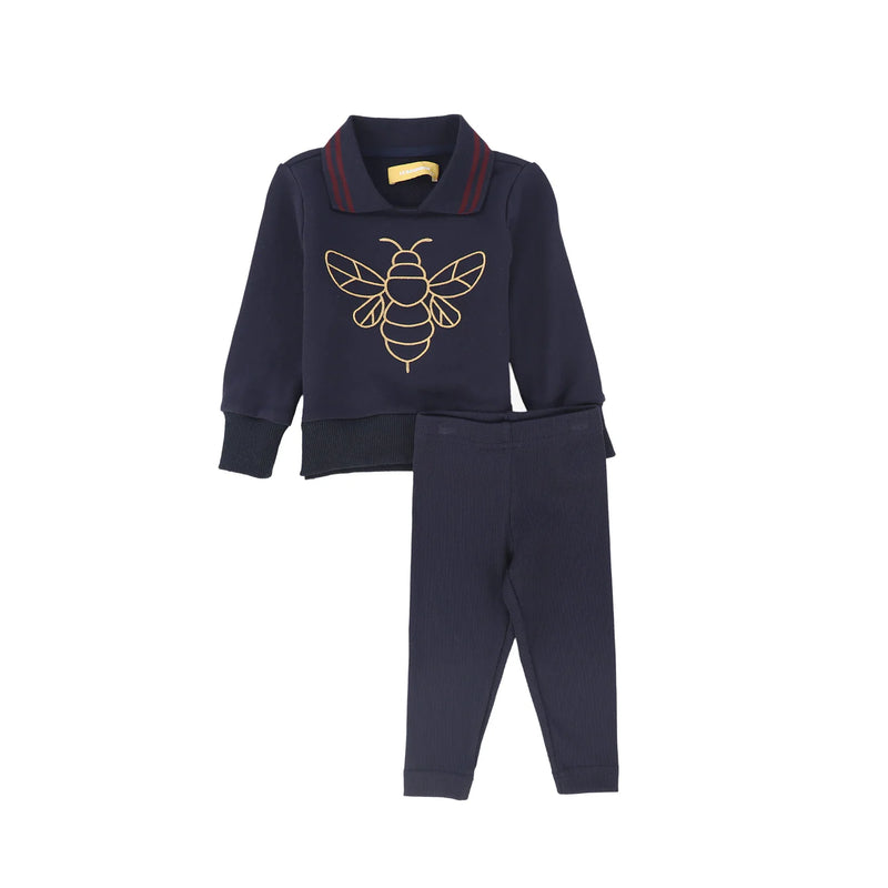 Le Bourdon Bee Embroidered Sweatshirt Set