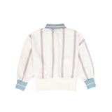 Valentina Stripe Polo Sweatshirt