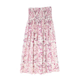 Valentina Printed Smocked Waist Skirt