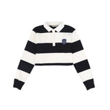 Valentina Wide Stripe Crest Polo