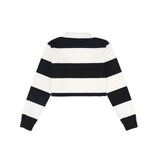 Valentina Wide Stripe Crest Polo