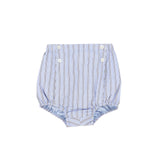 Le Bourdon Double Stripe Button Bloomers Blue