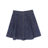 Bamboo Denim Flair Skirt Denim