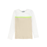 Bace Striped Contrast Pique T-Shirt