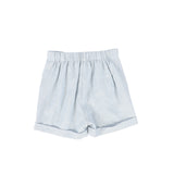 Le Bourdon Linen Seam Shorts Blue