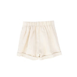 Le Bourdon Linen Seam Shorts Tan
