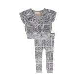 Le Bourdon Plaid Knit Vest Set