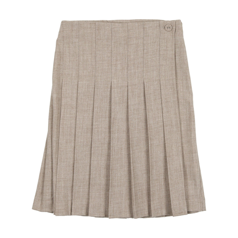 Coco Blanc Wool Pleated Skirt AW23