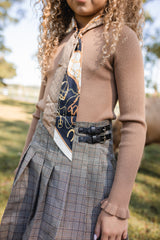 Teela Caramel Knit Top