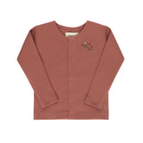 Elys & Co Floral Embroidered Collar Collection Cardigan - Ivory/Pink