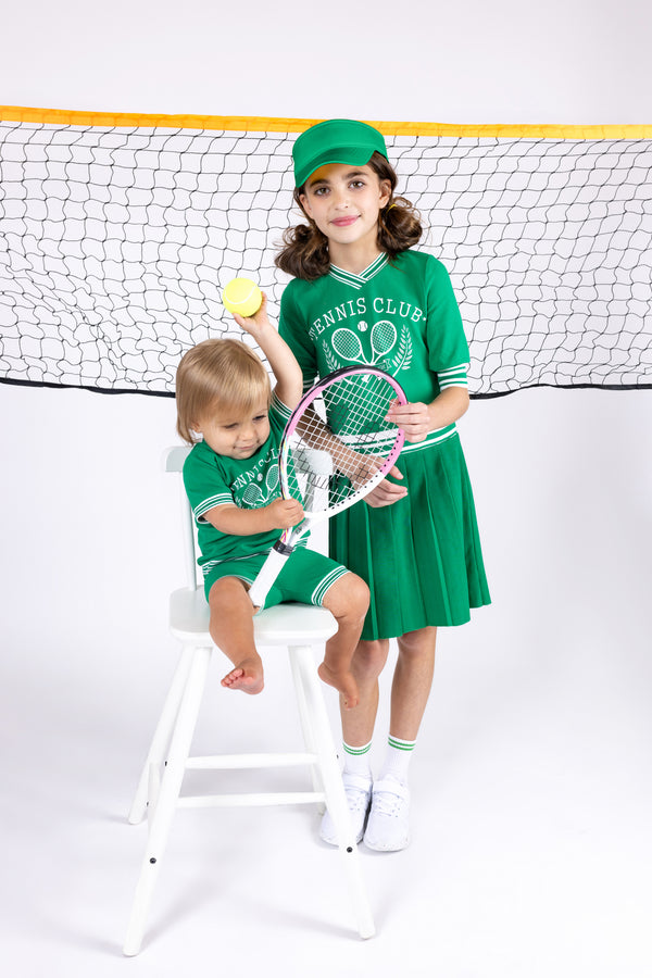 Teela Green Tennis Logo Dress
