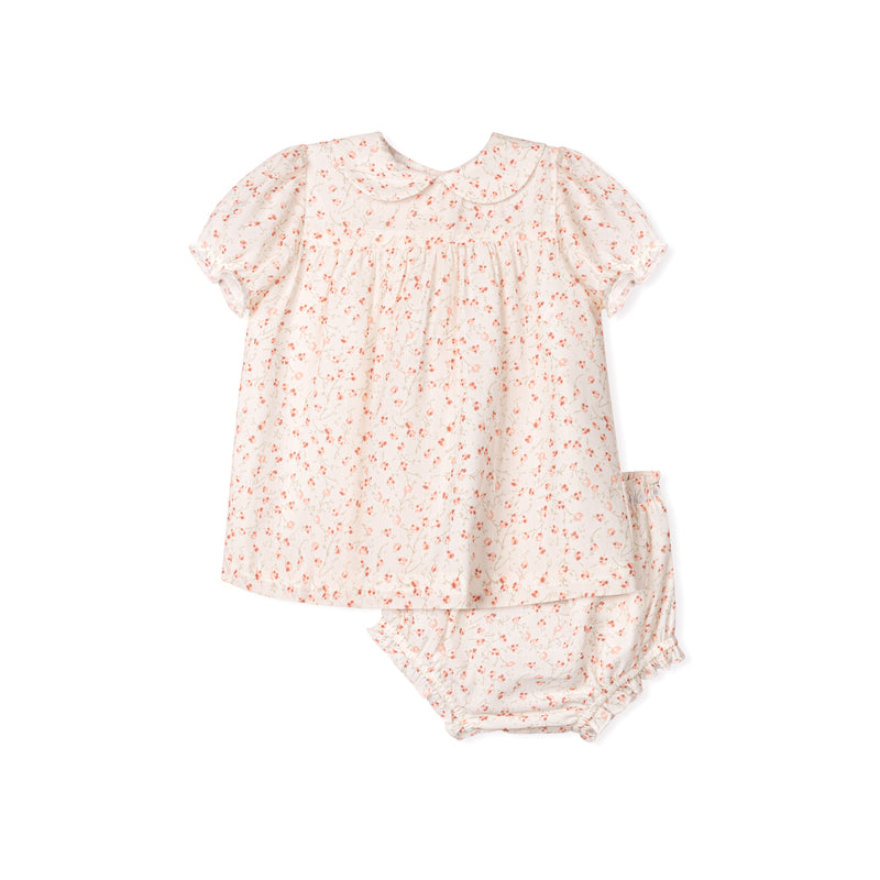 Velvette Label Floral Collar Baby Set