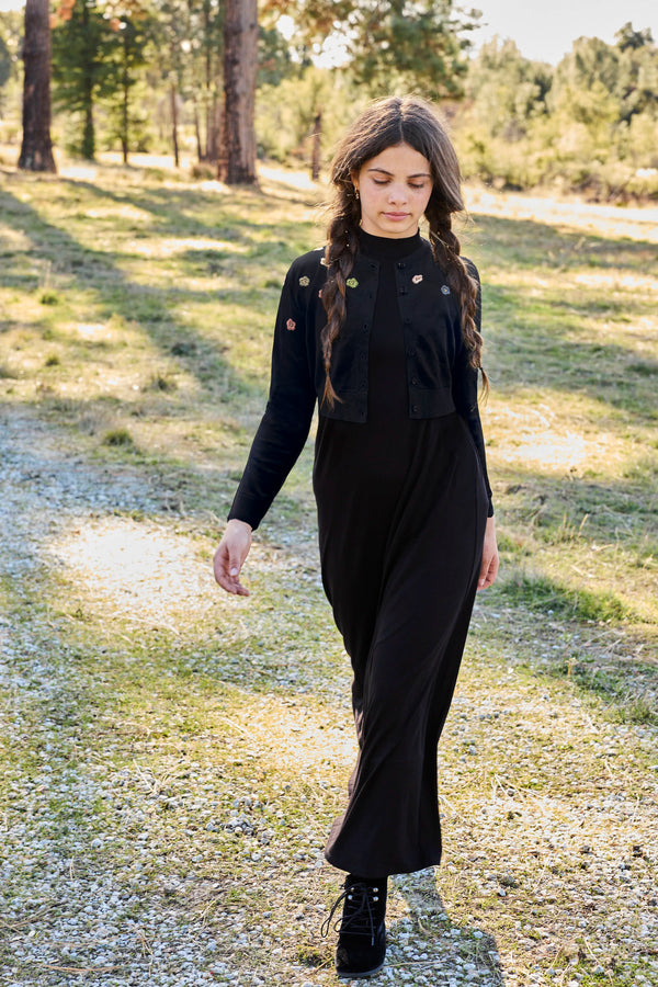 Pashmini Ava Embroidered Cardi Maxi