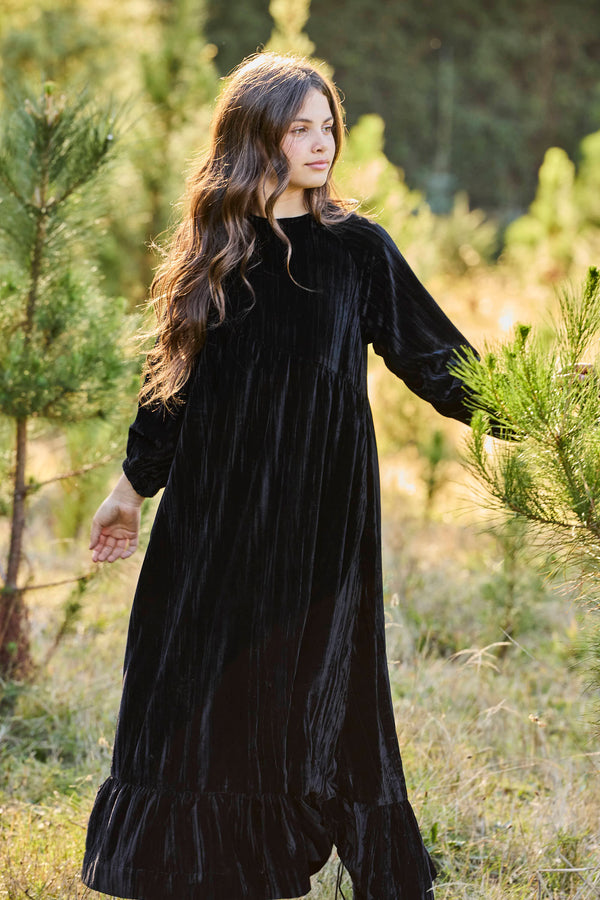 Pashmini Chloe Crushed Velvet Maxi
