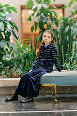 Velvette Label Stripe Sweater Maxi