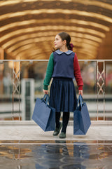 Velvette Label Peter Pan Colorblock Sweatshirt