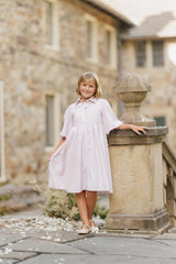 Velvette Label Pink Stripe High Waist Dress