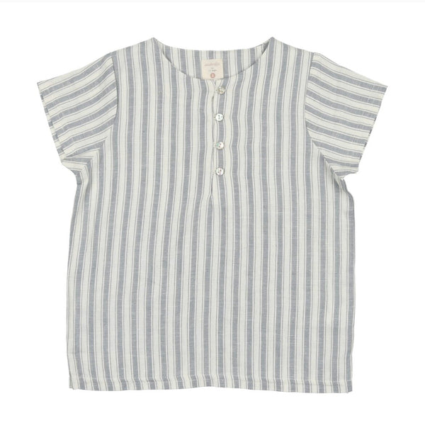 Analogie Light Blue Stripe Loop Button Shirt