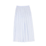 Valentina Striped Linen Bubble Blouse & Skirt Set