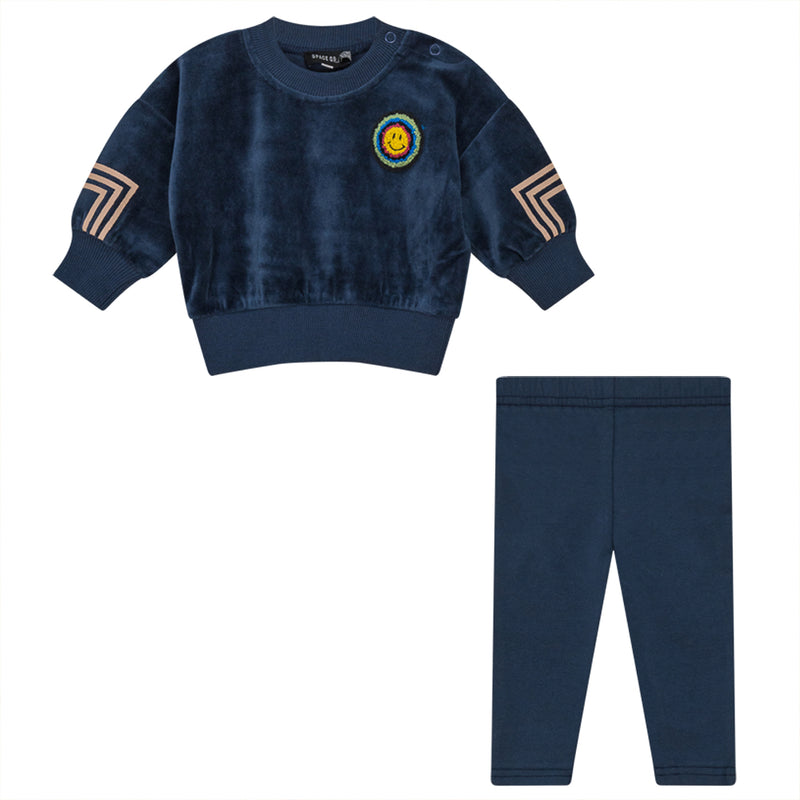 Space Grey Smile Baby Set