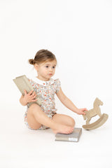 Nou Nelle Strawberry Embroidered Romper