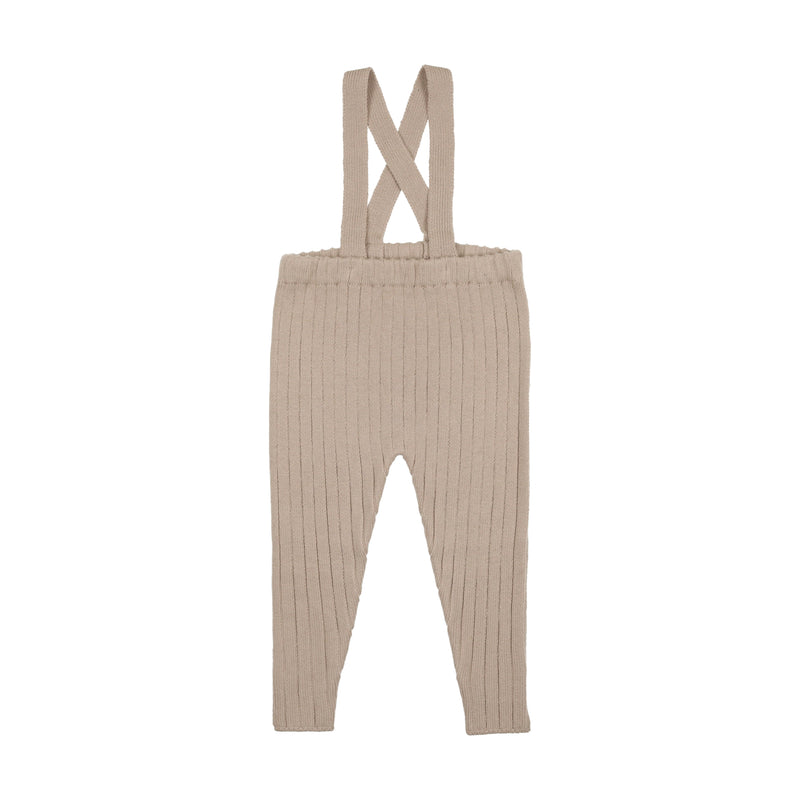 Coco Blanc Ribbed Knit Overalls