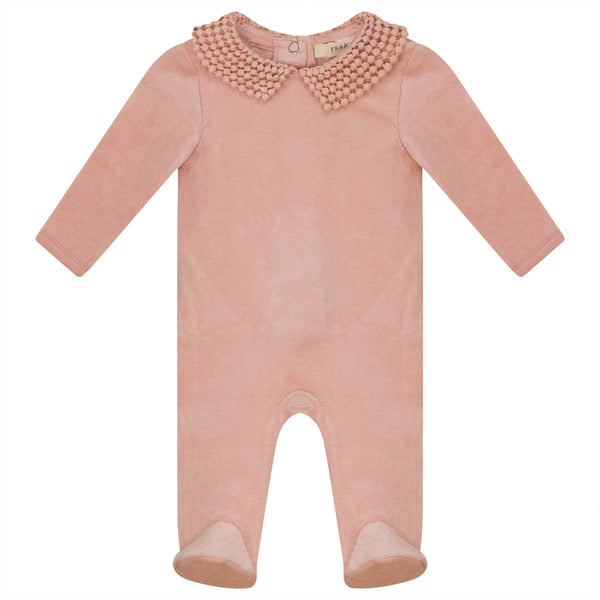 Fragile Mesh Collar Footie