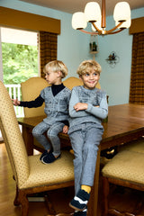 Le Bourdon Plaid Knit Vest Set