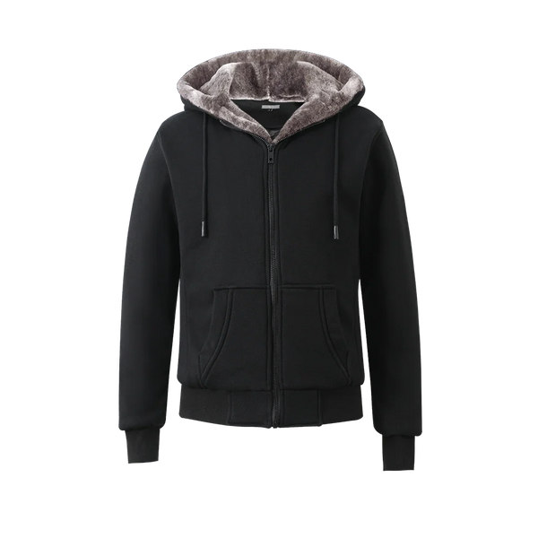 T.O. Removable Fur Hoodie - Brown