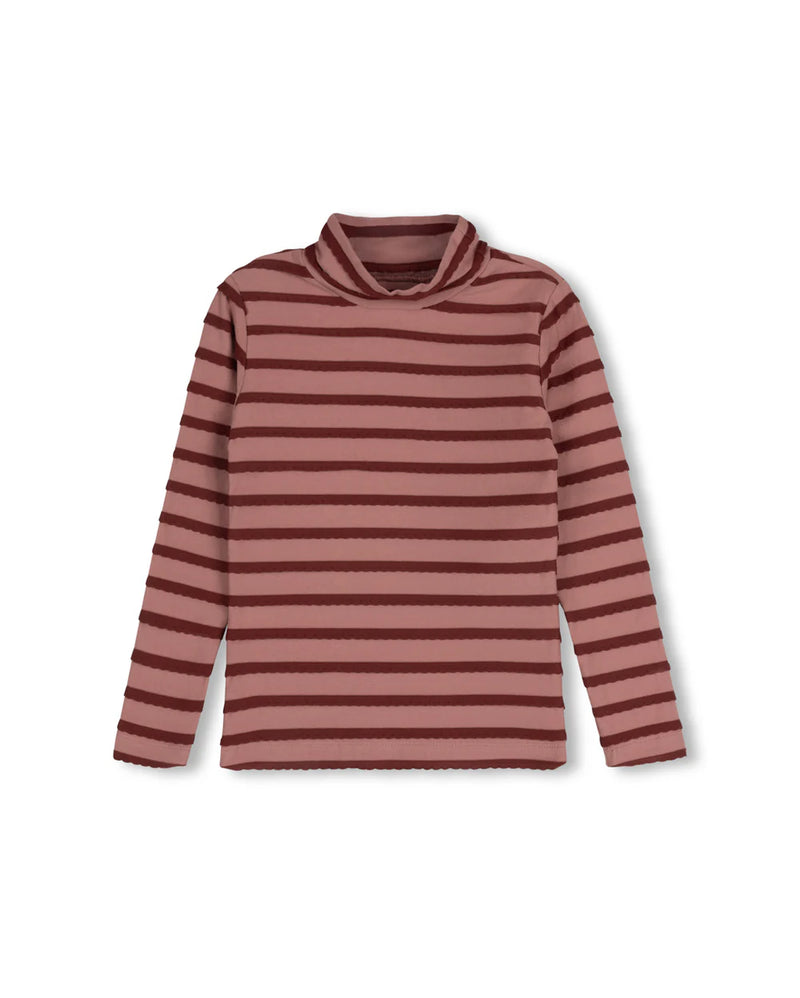 Hellow Yellow Clara Flap Stripe Turtleneck