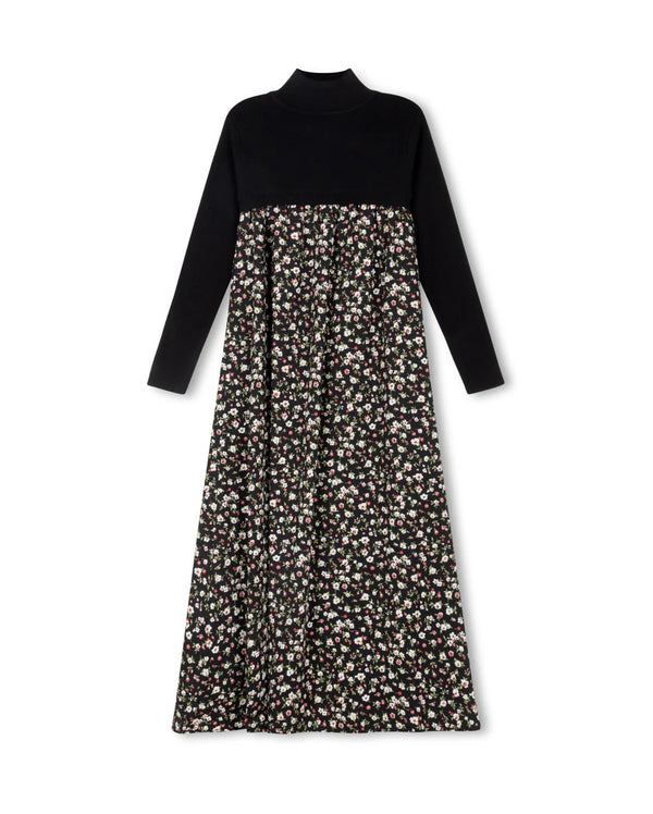 Papillon Printed Pleated Maxi Robe