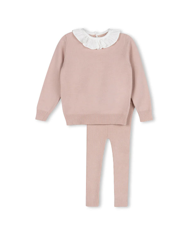 One Child Gilt Baby Girl Knit Set