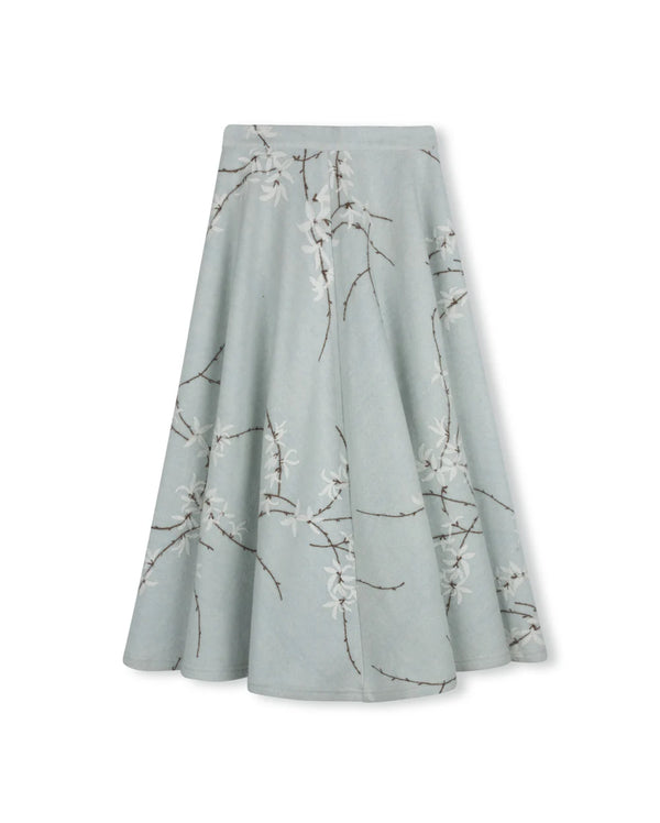 Mallory and Merlot Wool Floral Circle Skirt