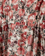 Minimal Printed Bottom Pleated Dress