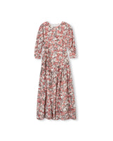 Minimal Printed Bottom Pleated Dress