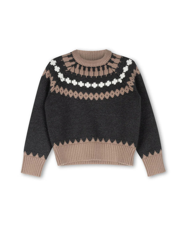 One Child Gilt Fair Isle Sweater