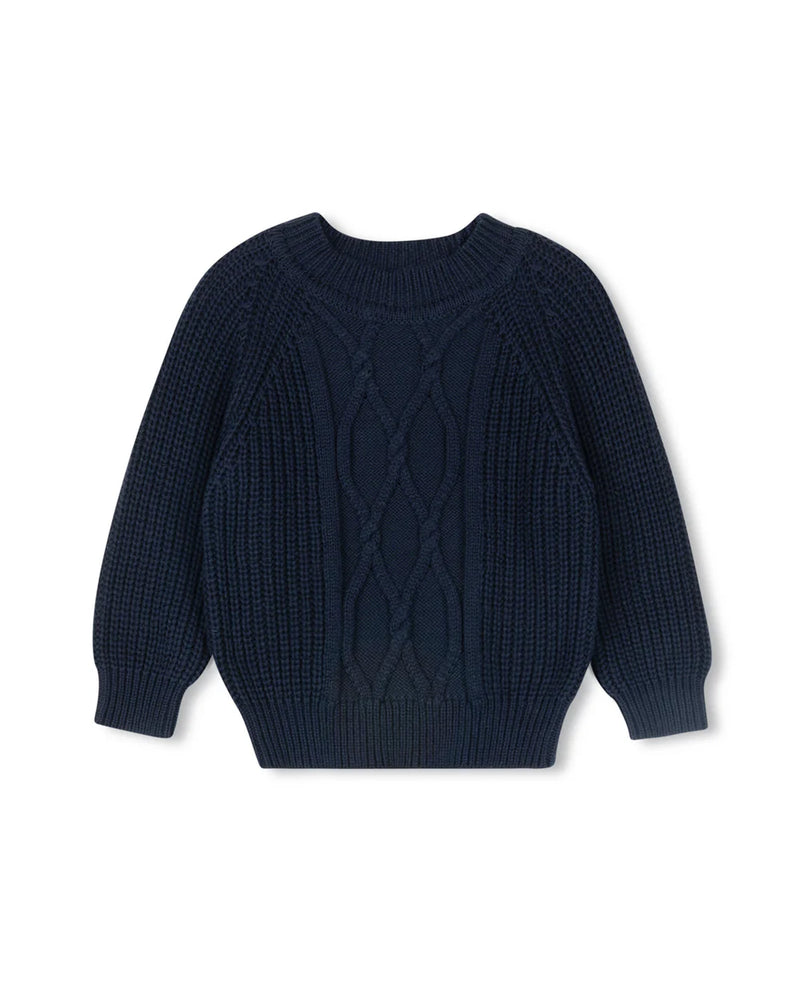 One Child Arlin Cable Knit Sweater