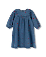 Hello Yellow Chambray Denim Heart Dress