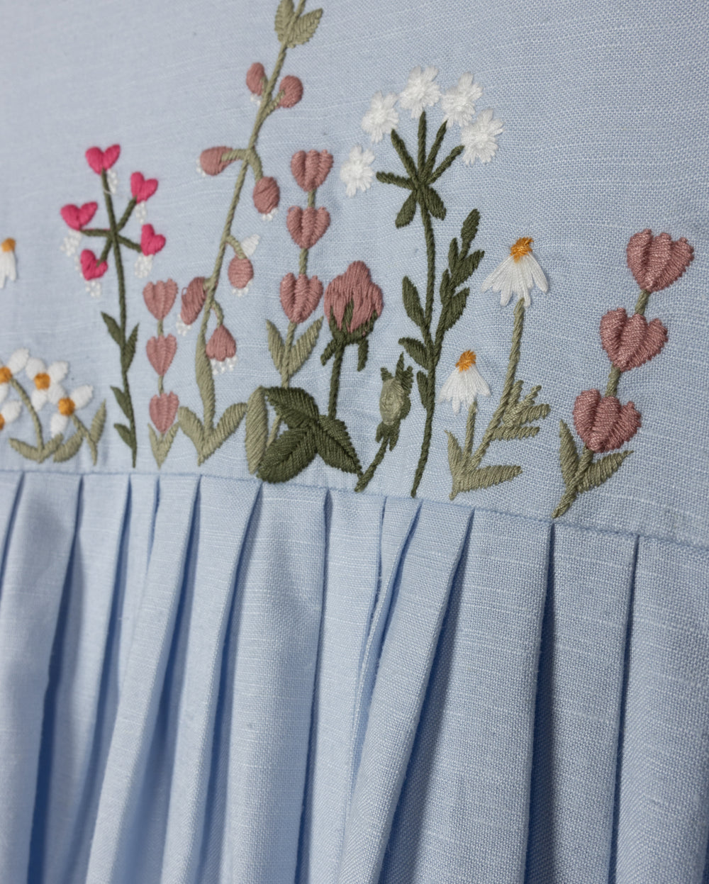 One Child Stacy High Waisted Floral Embroidery Dress HIS/HERS One Child Stacy High Waisted Floral Embroidery Dress HIS/HERS