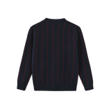 Harper James Pilro Pinstripe Knit Cardigan