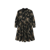 Minimal Tiered Corduroy Midi Dress